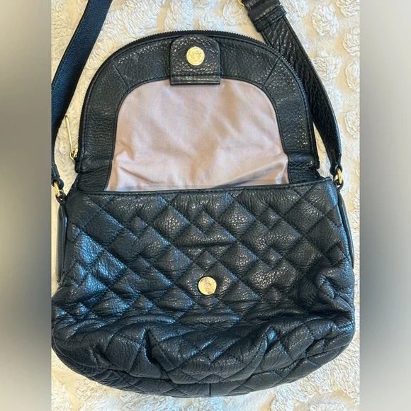 MARC BY MARC JACOBS Natasha Quilted Crossbody in Black Leather - Picture 7 of 10